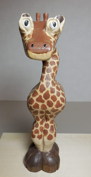 giraffe woodcarving pattern